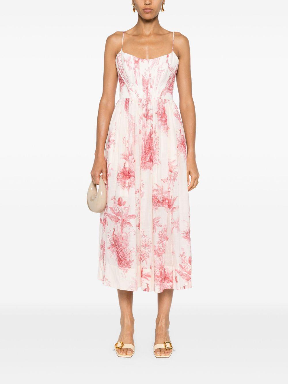 9928DSS243 PINK PALM ZIMMERMANN