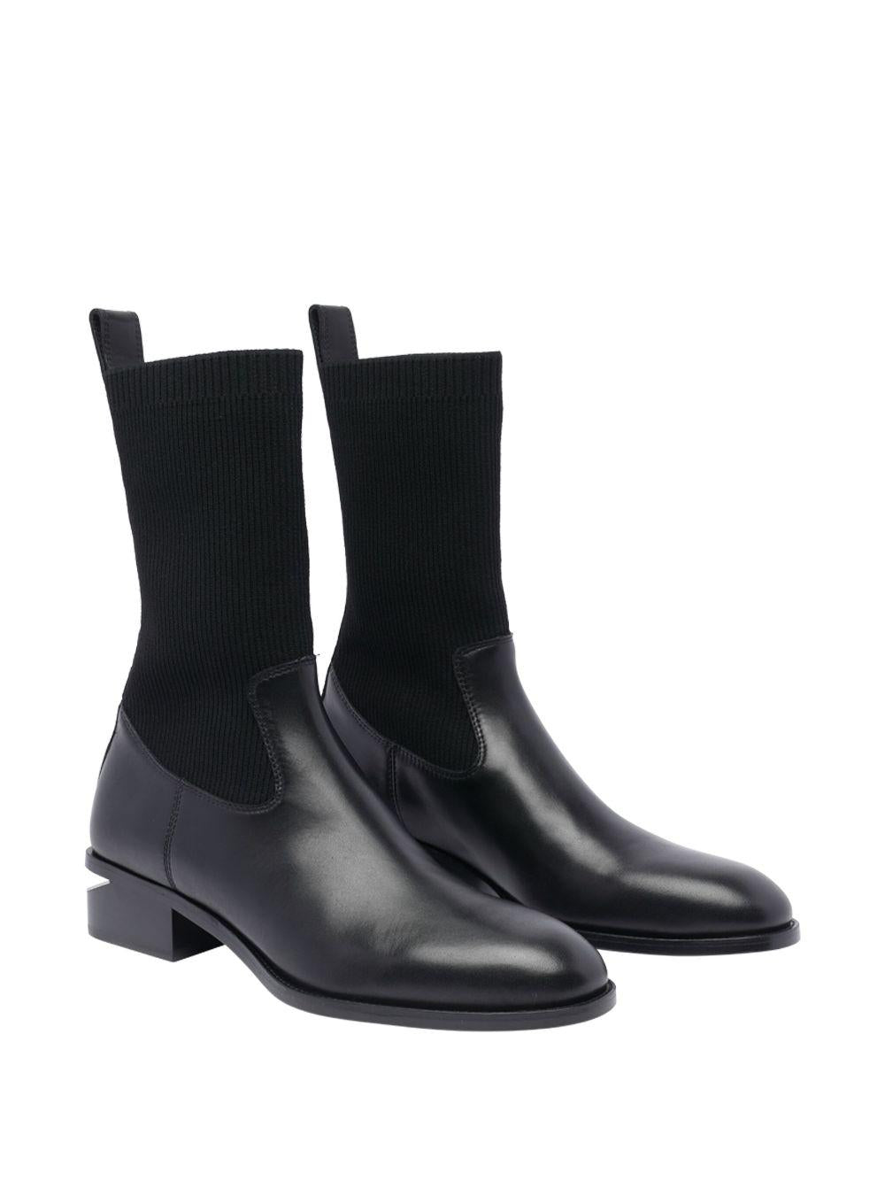 Kane Leather Boots 30125B044 001 BLACK ALEXANDER WANG