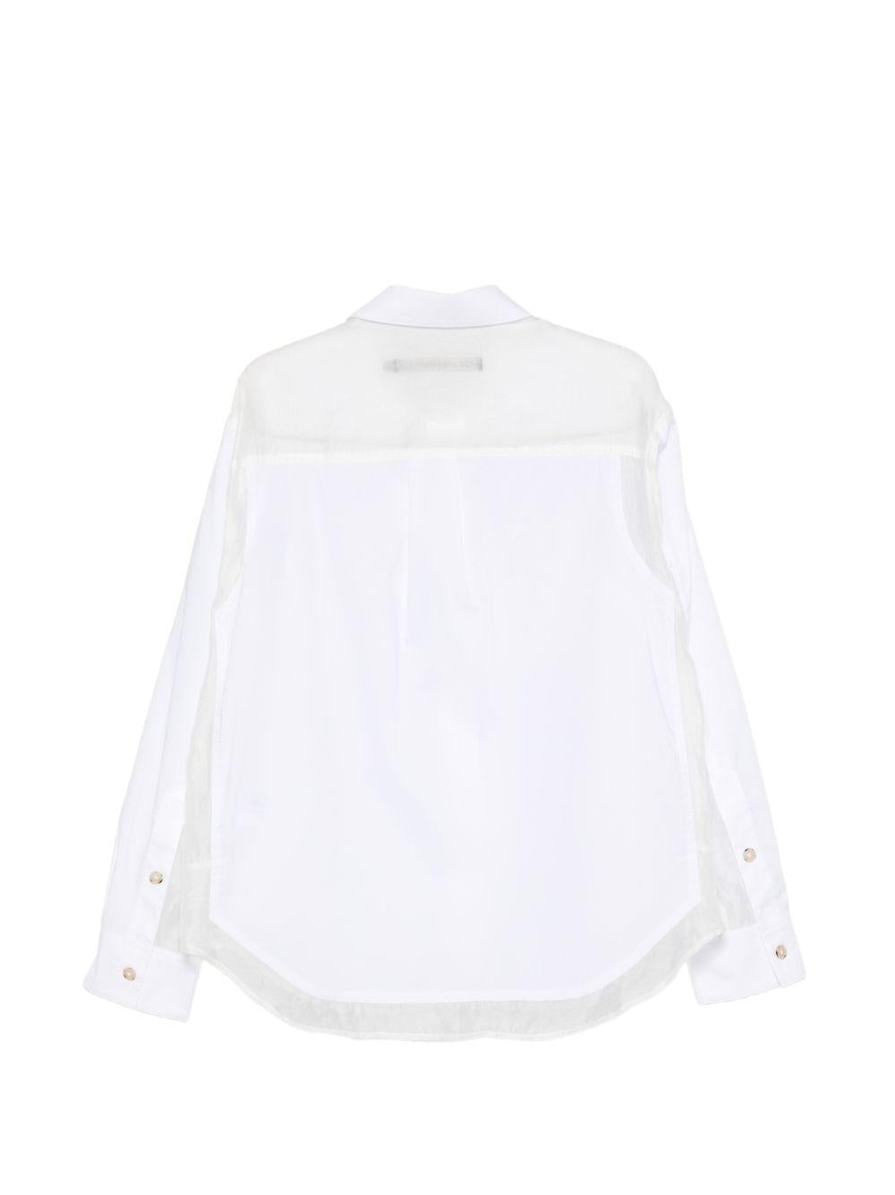 Aprol Organza Panel Shirt ATB1443M WHITE ANDERSSON BELL