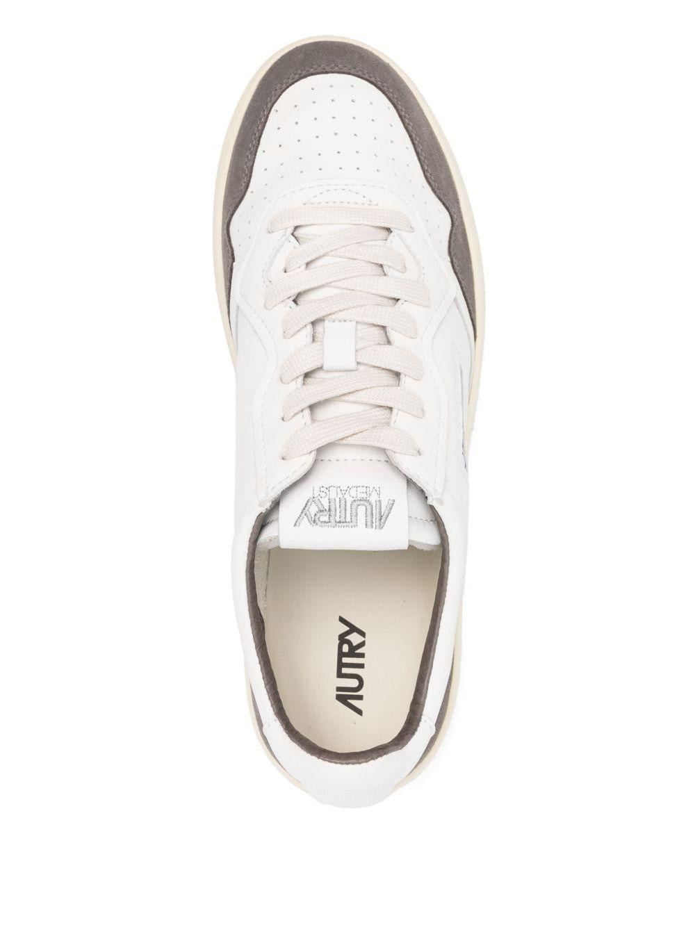 Medalist Low in Pelle e Suede AULMGS45 WHITE MOREL AUTRY