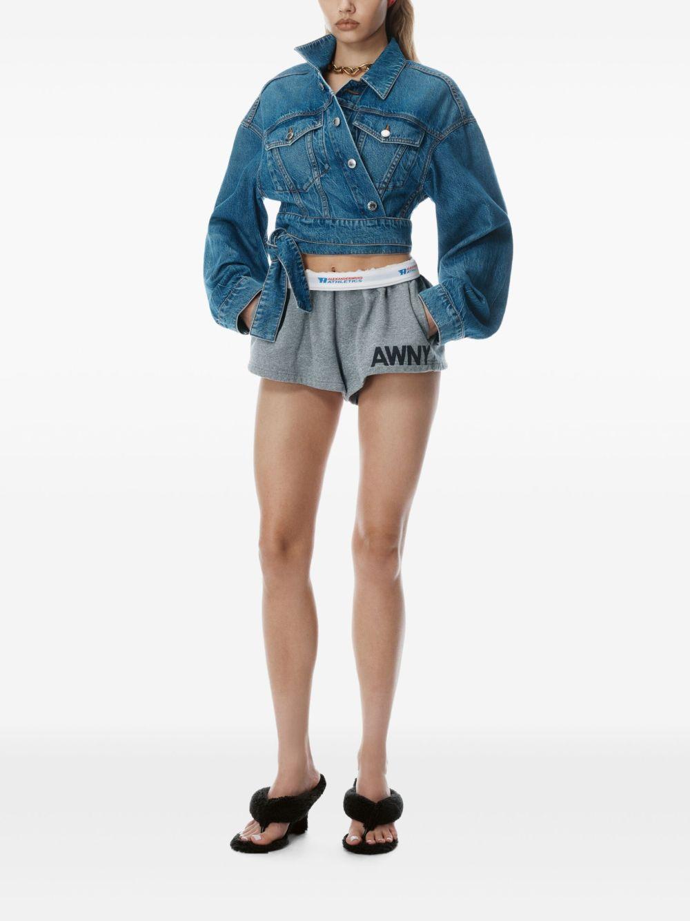 Denim wrapped jacket 4DC2252676 401 DEEP BLUE ALEXANDER WANG