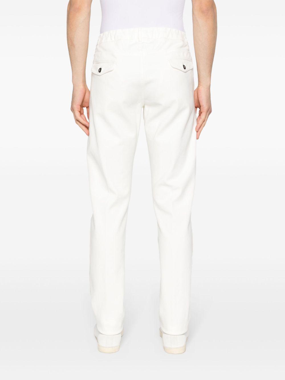 Pantaloni affusolati con coulisse X75PANB21PAN28031 01A BIANCO ELEVENTY