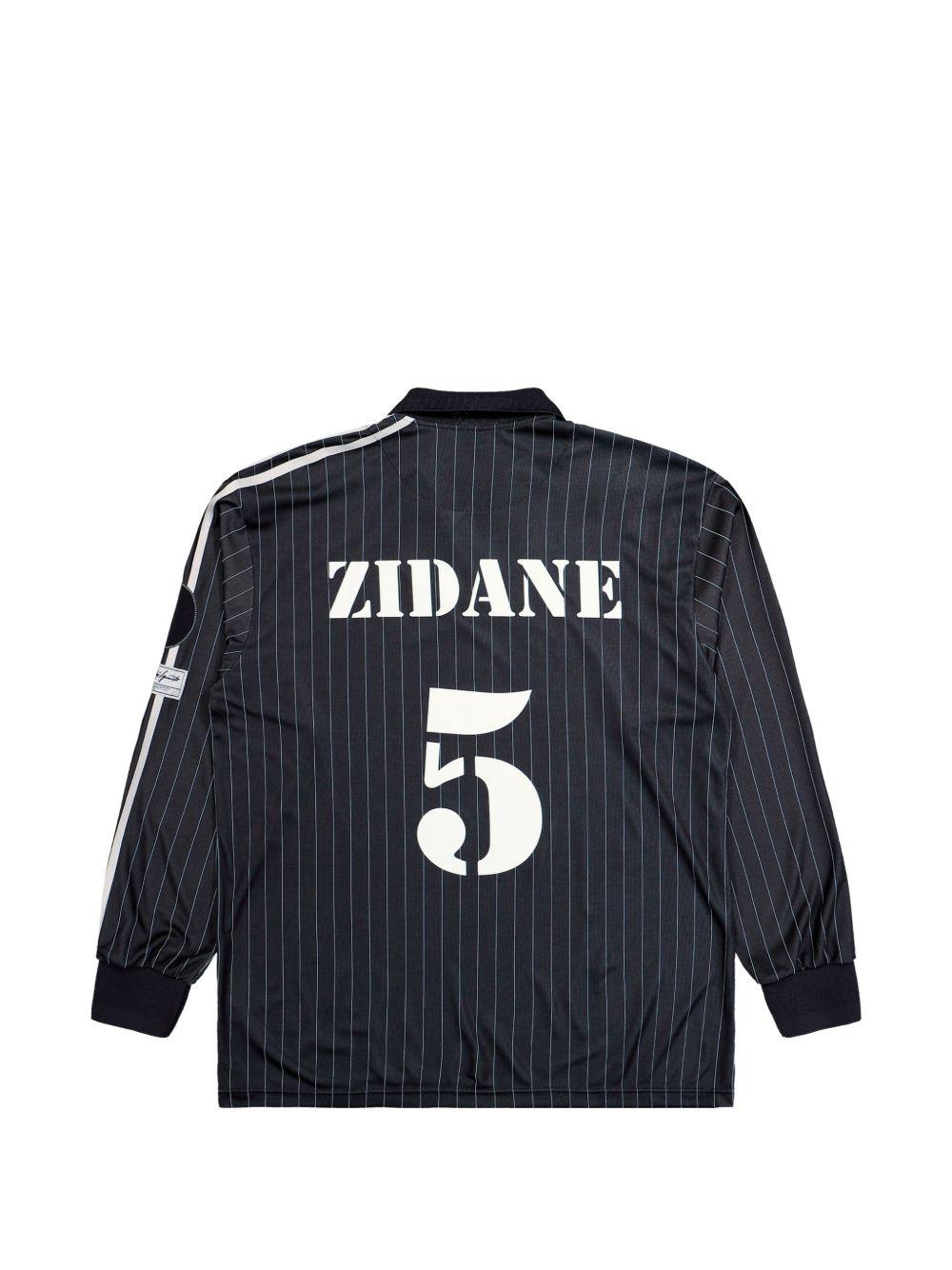 Zinedine Zidane Long Sleeve Football Jersey KS7574 BLACK WHITE Y-3