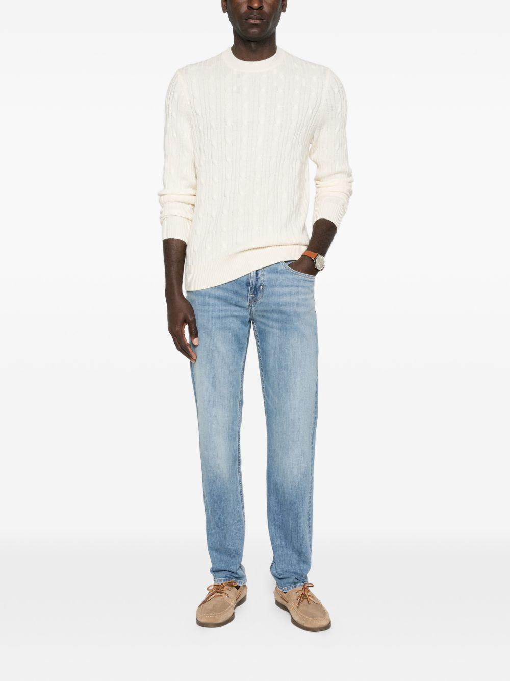 Maglia in Lana Cashmere 50549975 01 OPEN WHITE BOSS