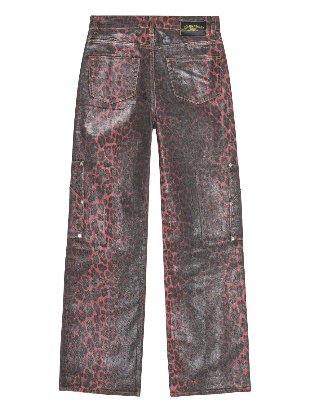Leopard Foil Andi Jeans J1680 474 RACING RED GANNI