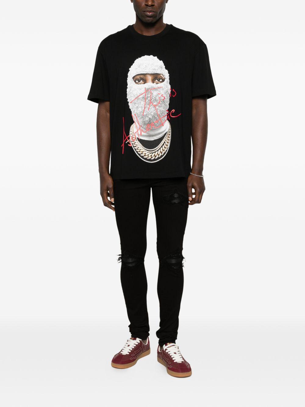 IH NOM UH NIT - T-shirt Mask Authentic Front NUS26286 009 BLACK IH NOM UH NIT