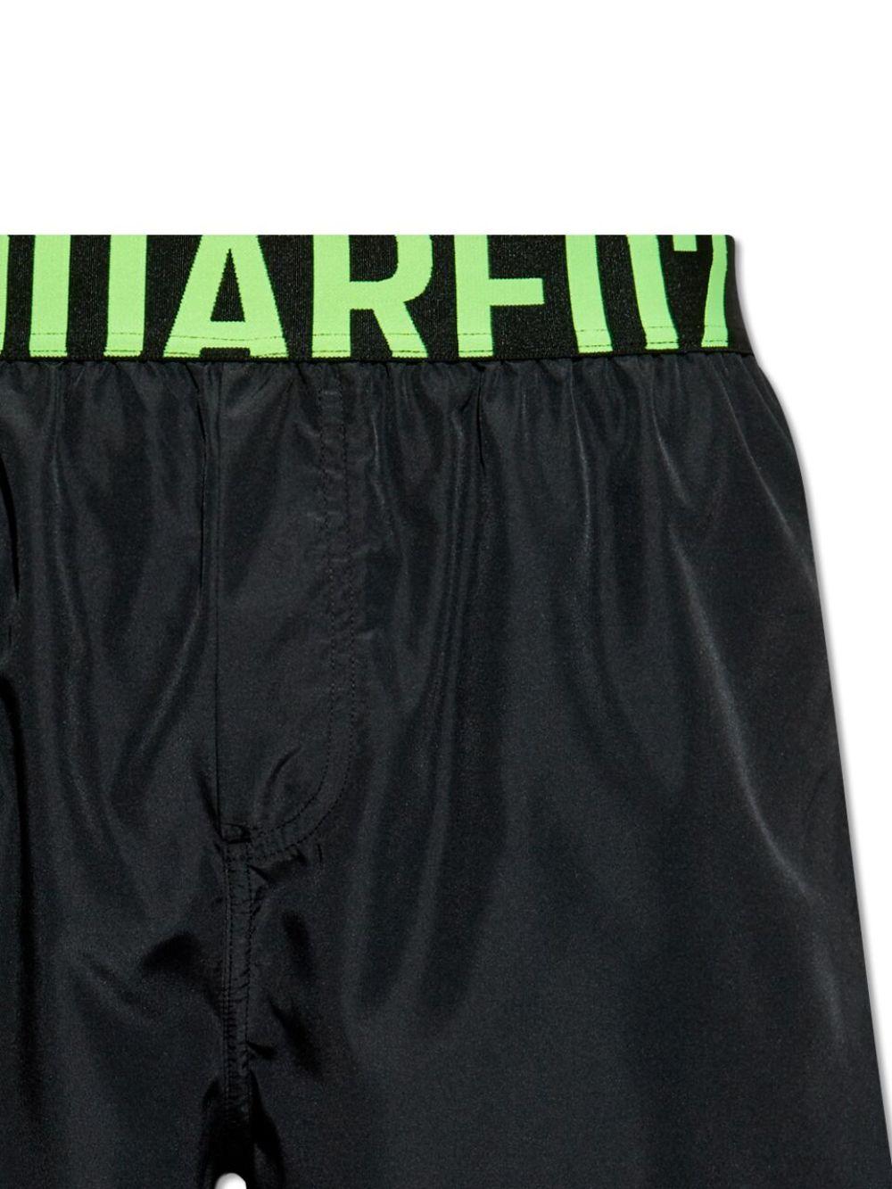 Logo Midi Swim Boxer D7B646040 004 BLACK FLUO DSQUARED2