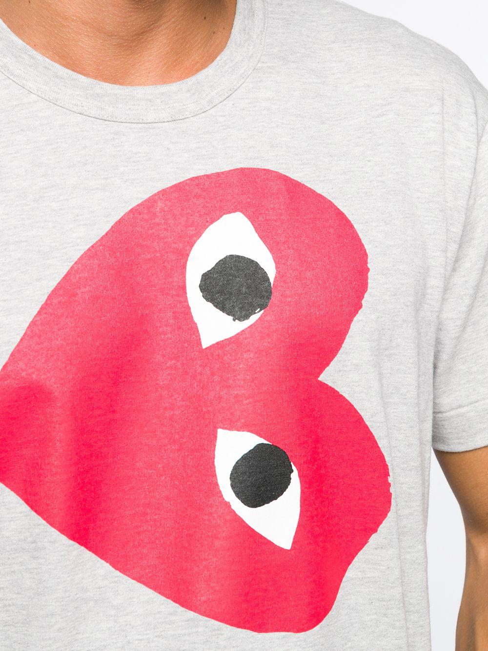 P1T264 1 TOP GREY COMME DES GARCONS PLAY