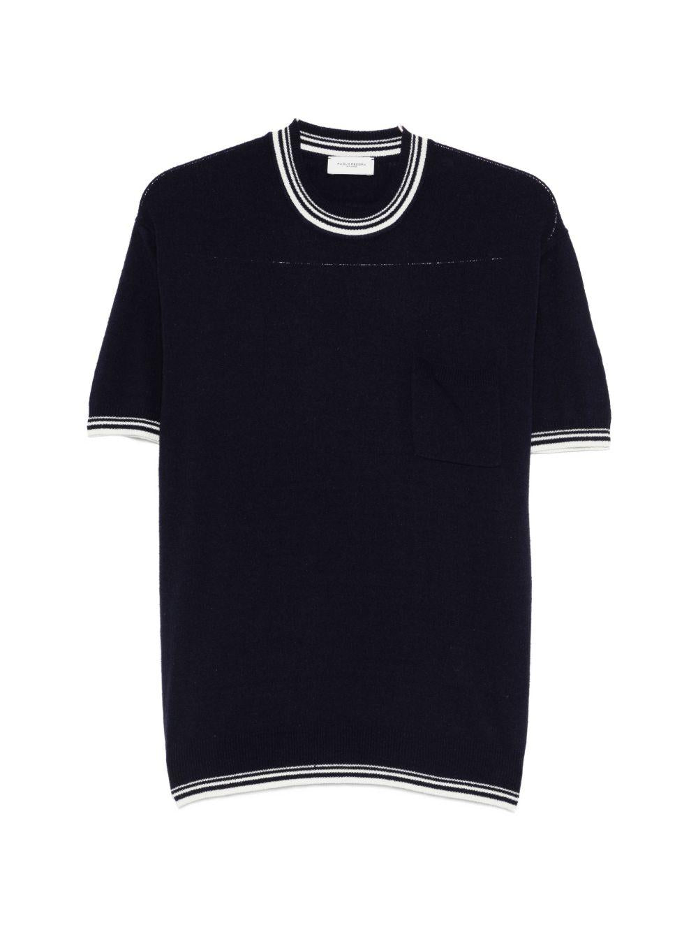 Striped pocket T-shirt A23F600 0001 PAOLO PECORA