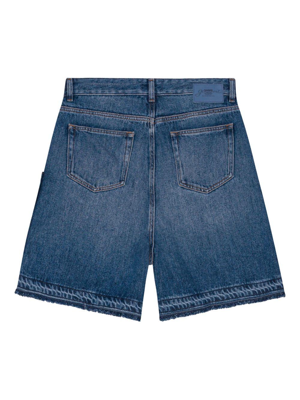 Blue Denim Shorts J1702 567 MID BLUE VINTAGE GANNI