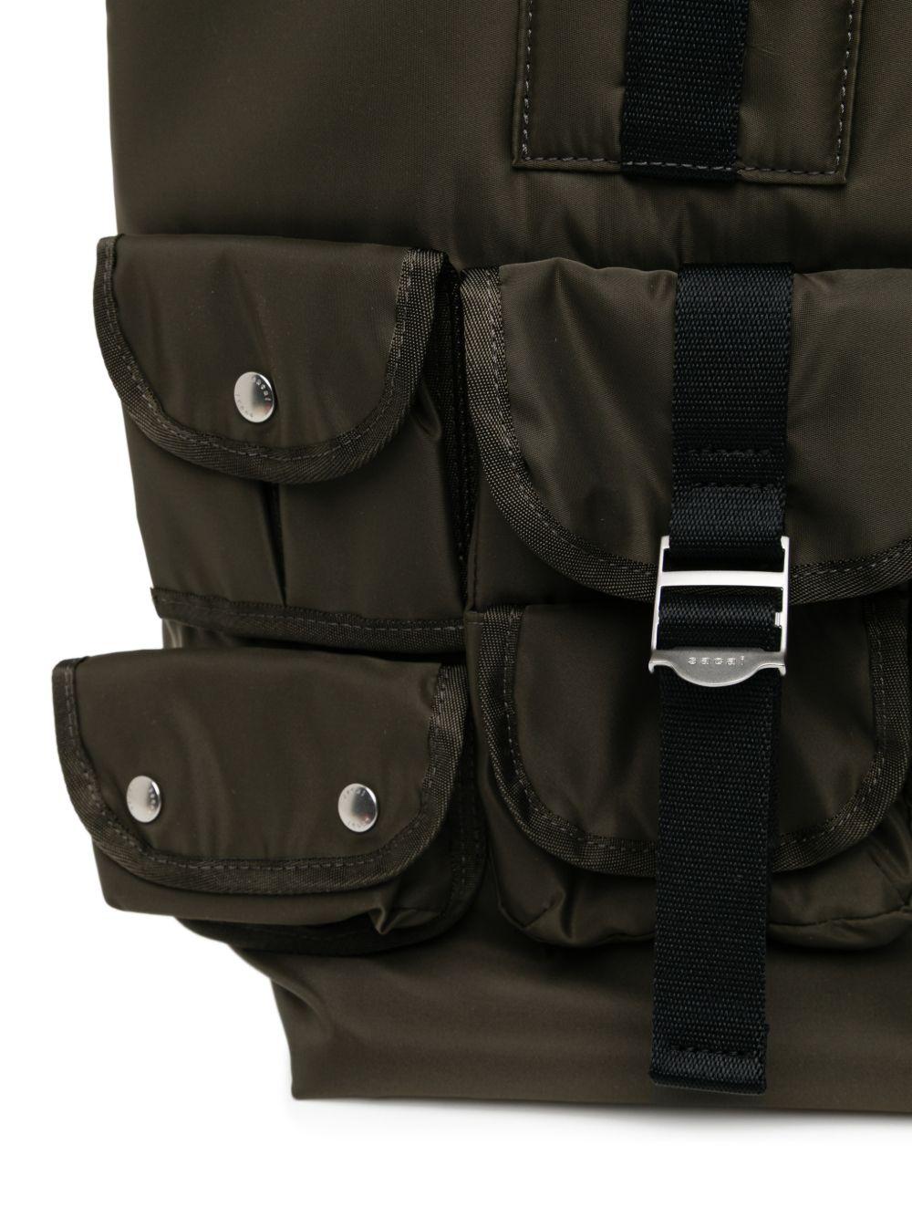 Khaki Nylon Tote 2601097S 531 DARK KHAKI SACAI