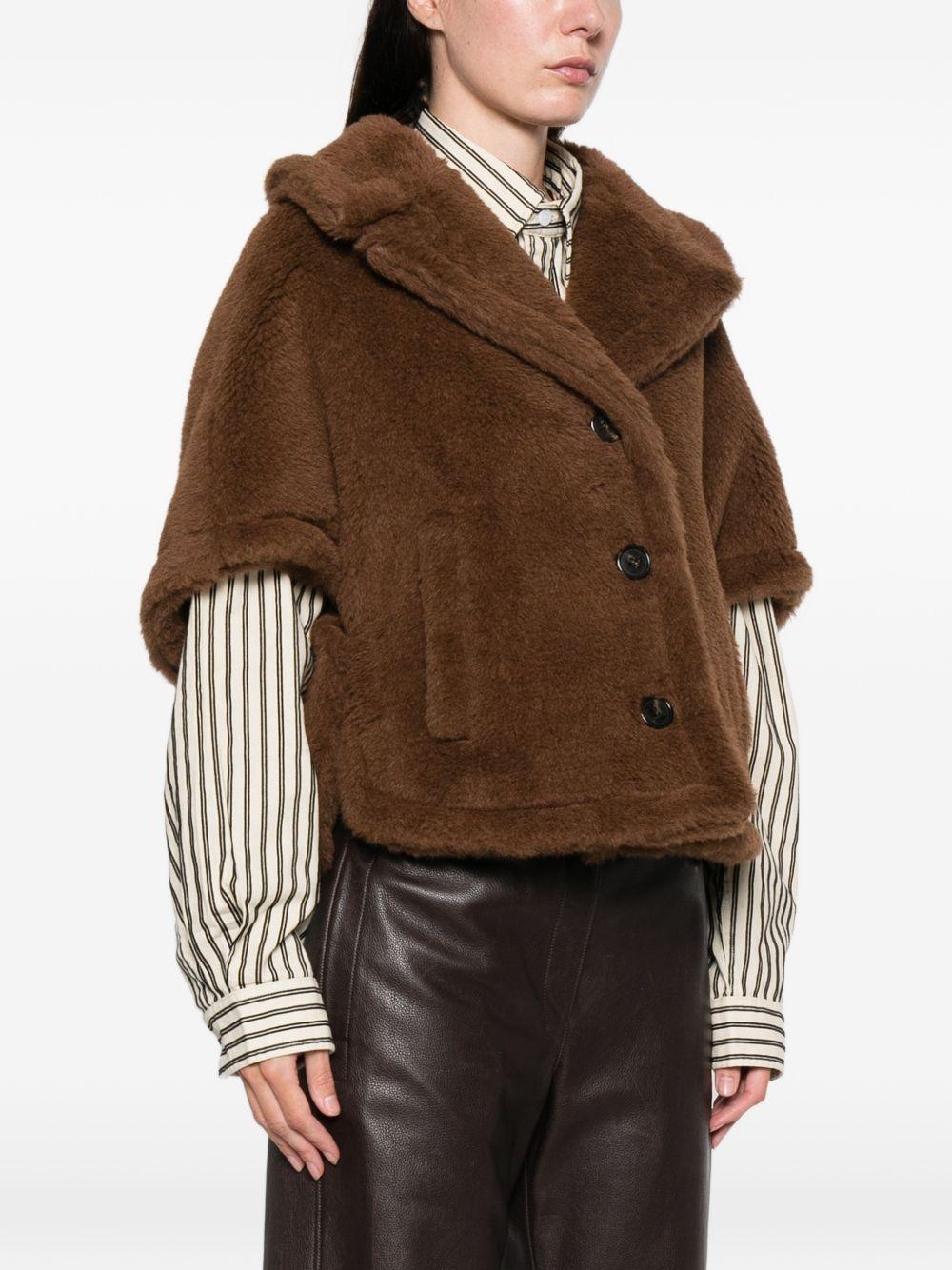 Cappa in Alpaca Cashmere MXACORVINO4 007 CUOIO MAX MARA