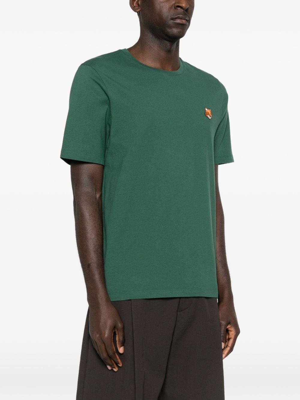 T-shirt a maniche corte PM00107KJ7026 P399 BOTTLE GREEN MAISON KITSUNE