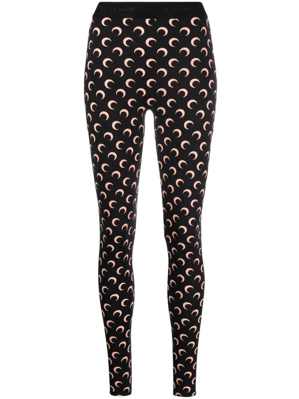 Recycled Moon Jersey Stirrup Leggings WPA111ACJER0001 T99 INVERSE TAN MARINE SERRE