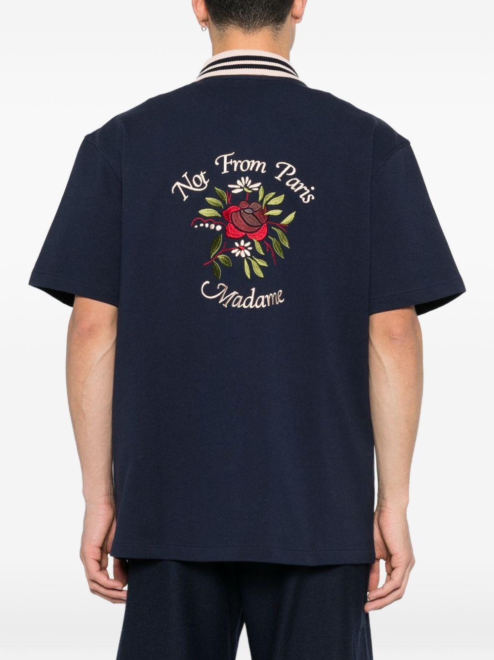 Chemise Piquée Slogan Rose JSH247CO264 NAVY DROLE DE MONSIEUR
