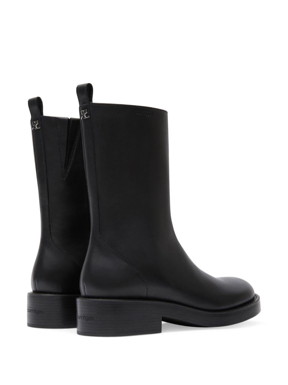 Rider Leather Boots VESSAB012CR0068 9999 BLACK COURREGES