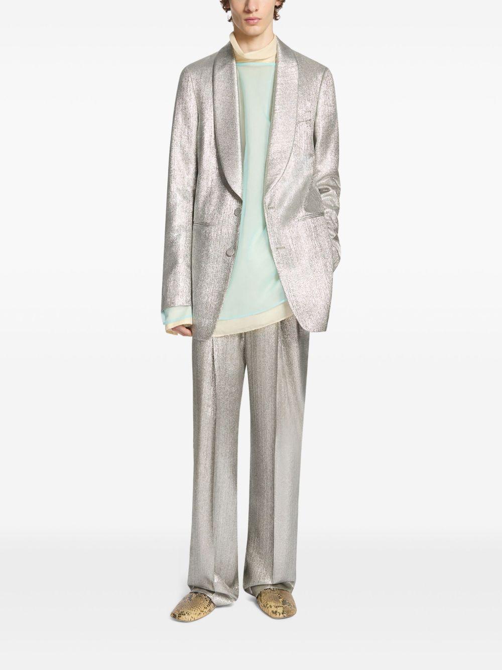 Blazer in viscosa 2510204241060 952 SILVER DRIES VAN NOTEN