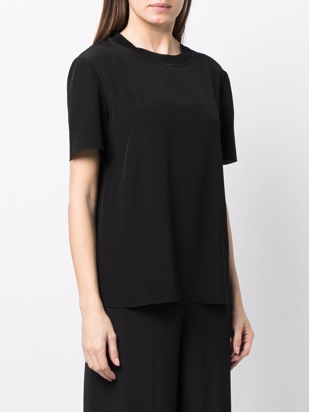 Blusa Rubin con bordo a coste JF005849 0010 BLACK JOSEPH