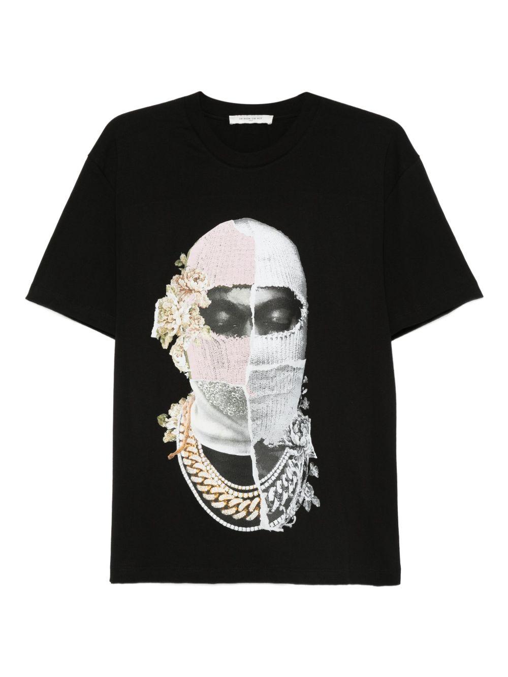 Newspaper Mask T-Shirt NUW25268 009 BLACK IH NOM UH NIT