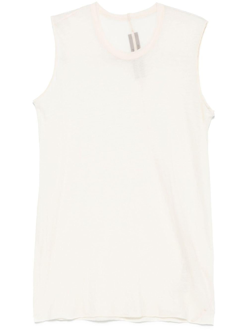 Cotton tank top RU01E5151UC 21 NATURAL RICK OWENS