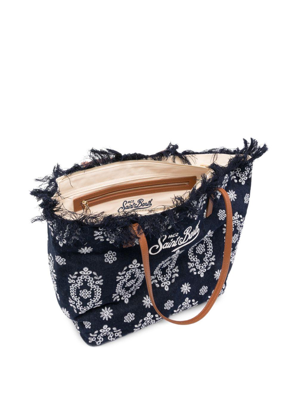 City Bag Midi Fringe CBF000101773L SANGALLO DENIN DARK MC2 SAINT BARTH