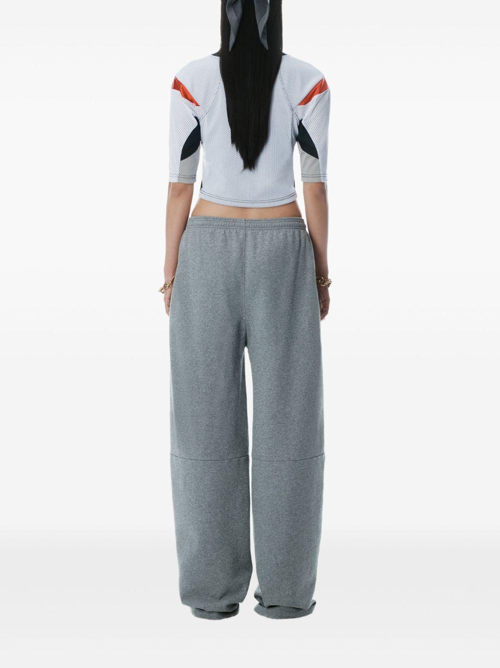 Logo-detailed oversized sweatpants 4CC2254431 021 DARK HEATHER GREY ALEXANDER WANG