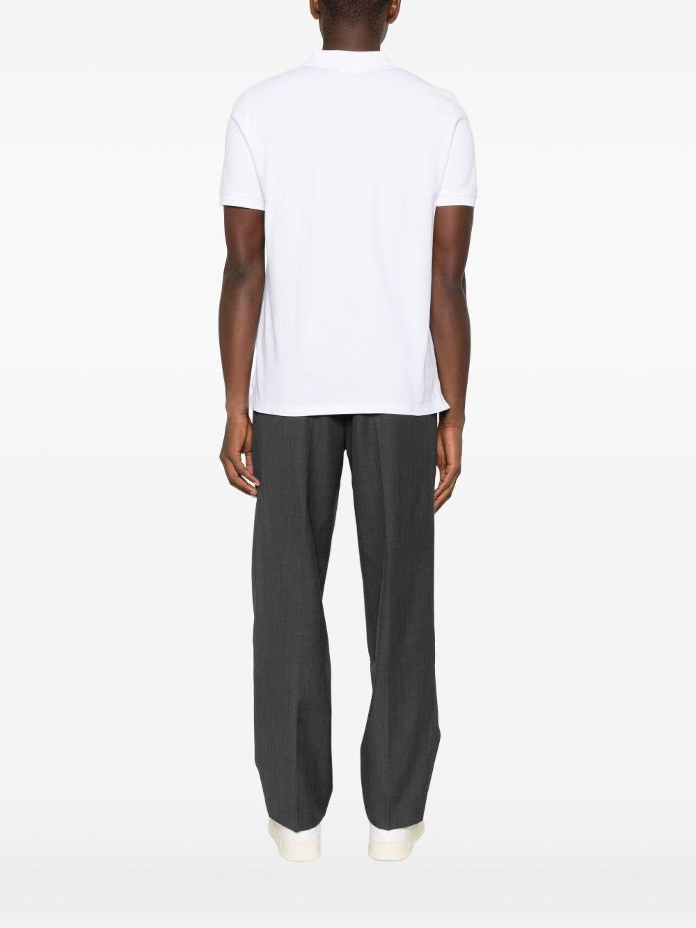 FOX HEAD REGULAR - Polo PM00209KP0002 P100 WHITE MAISON KITSUNE
