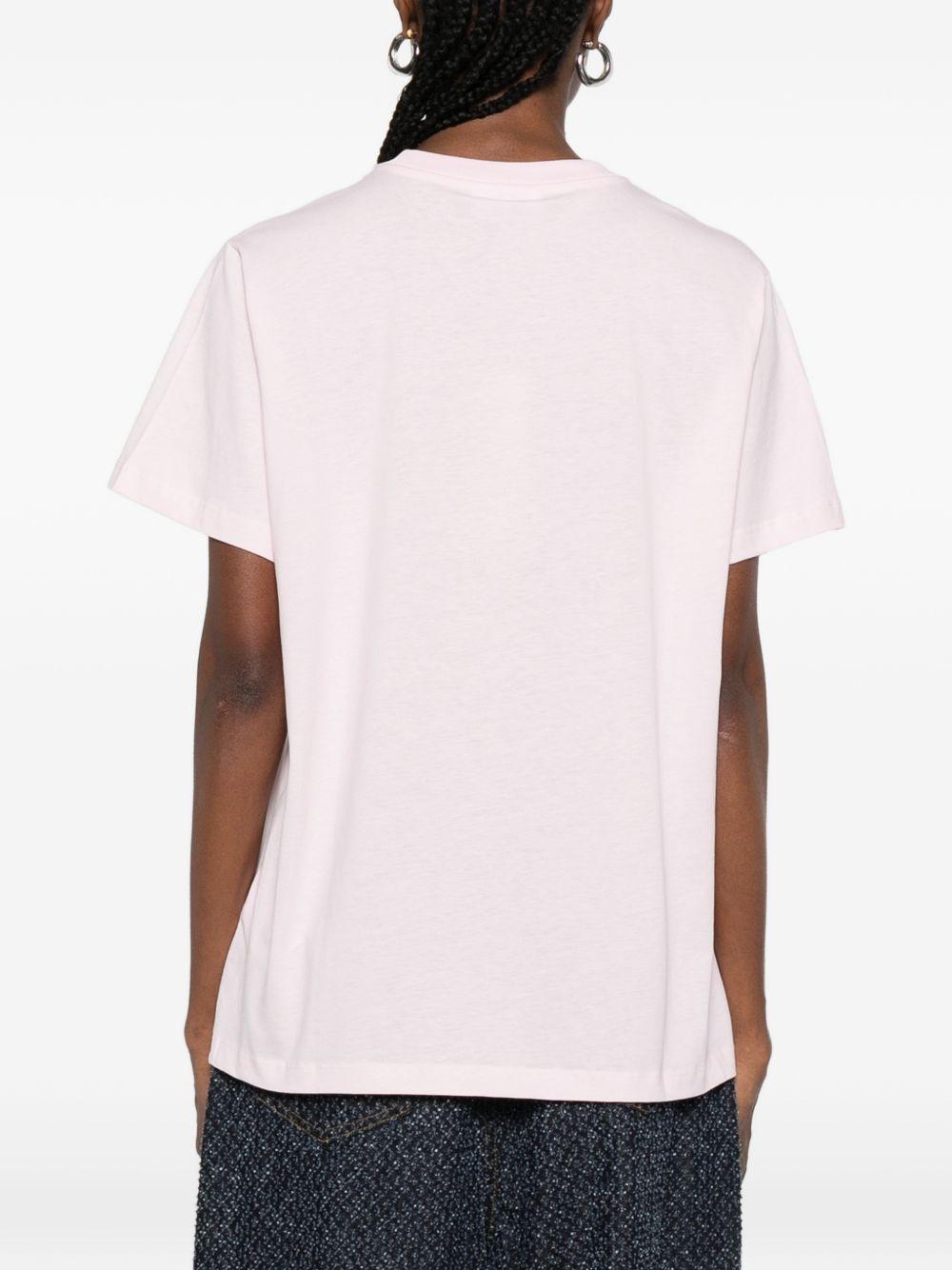 T-Shirt Cowboy Bear Print A1050074 868 CHALK PINK GANNI