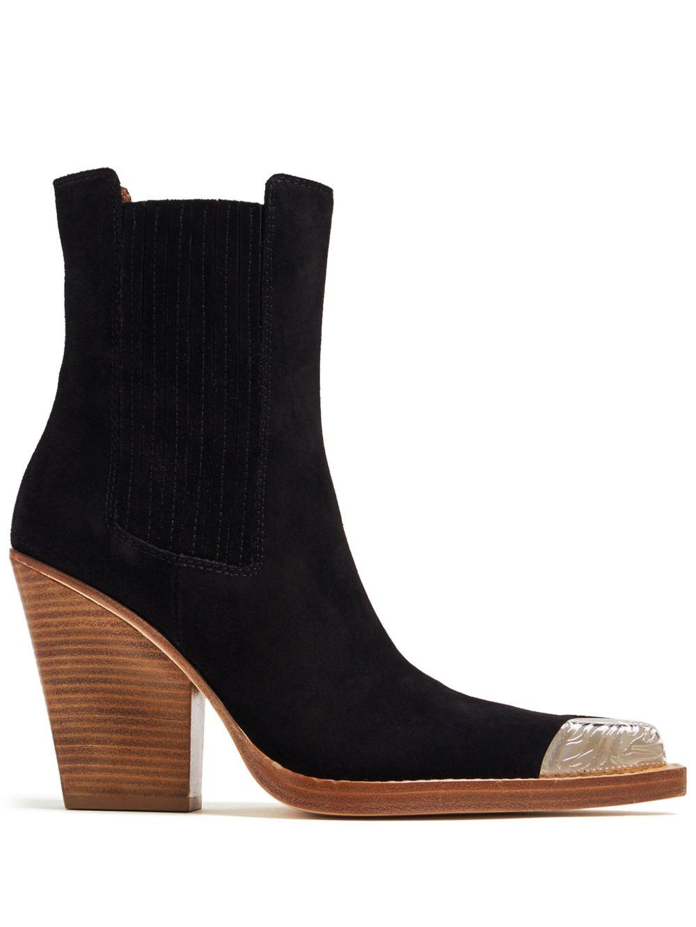 Dallas Embellished Toe Ankle Boot PX959XV003 BLACK PARIS TEXAS