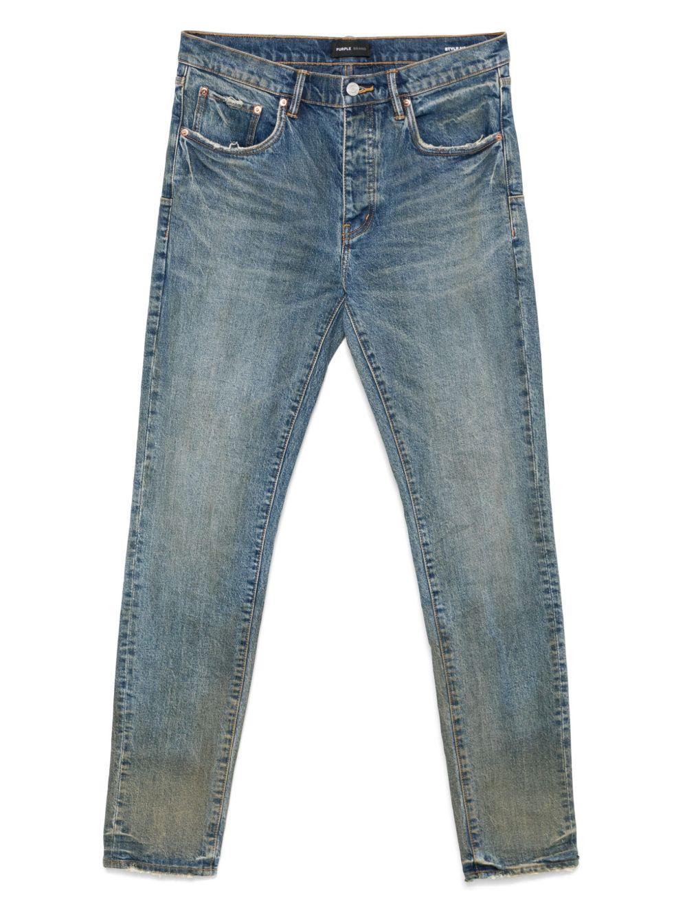 Jeans Cracked Bronze P001SYCB225 DK INDIGO PURPLE BRAND