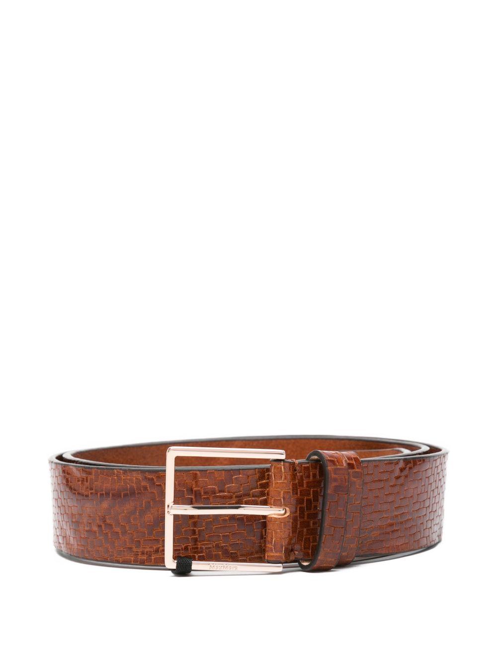Cintura In Pelle Bovino MXATRINE 001 CUOIO MAX MARA