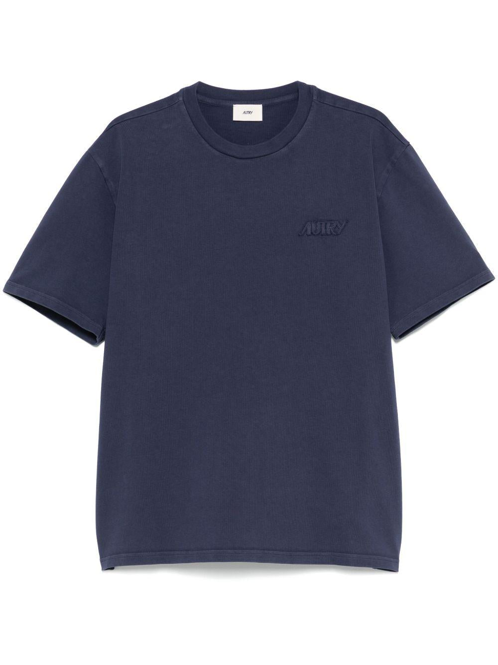 Tone-on-tone logo T-shirt TSPX12OB BLUE AUTRY