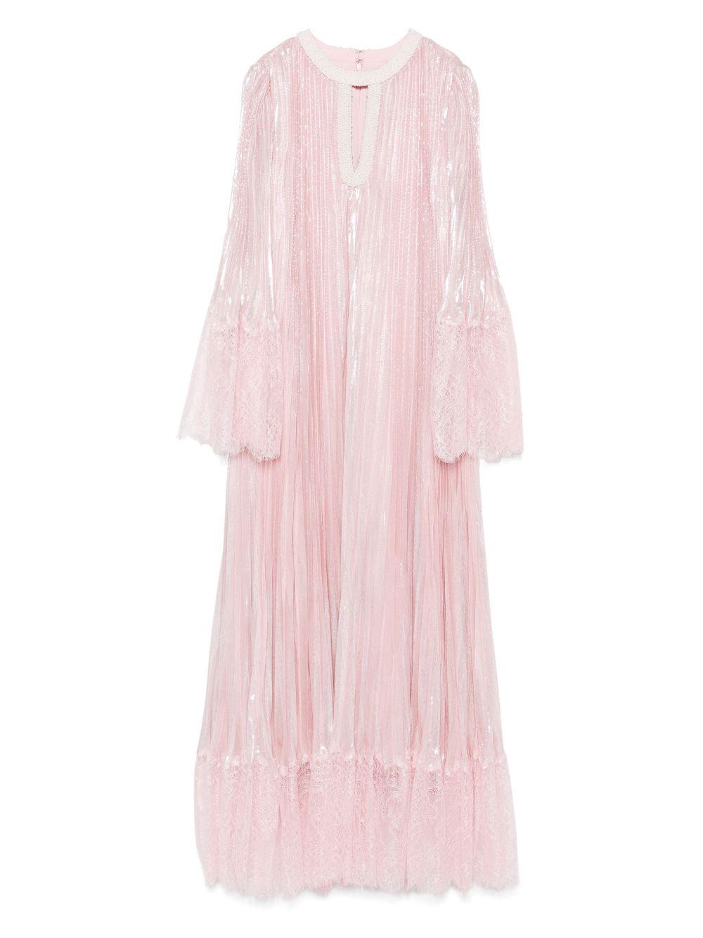 Abito Maxi Metallizzato SS25160XP PINK SELF-PORTRAIT