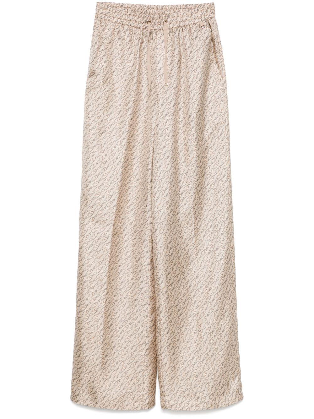 Pantaloni con stampa Hanging Hook PT000127D16009P 2157 CAMMELLO HERNO