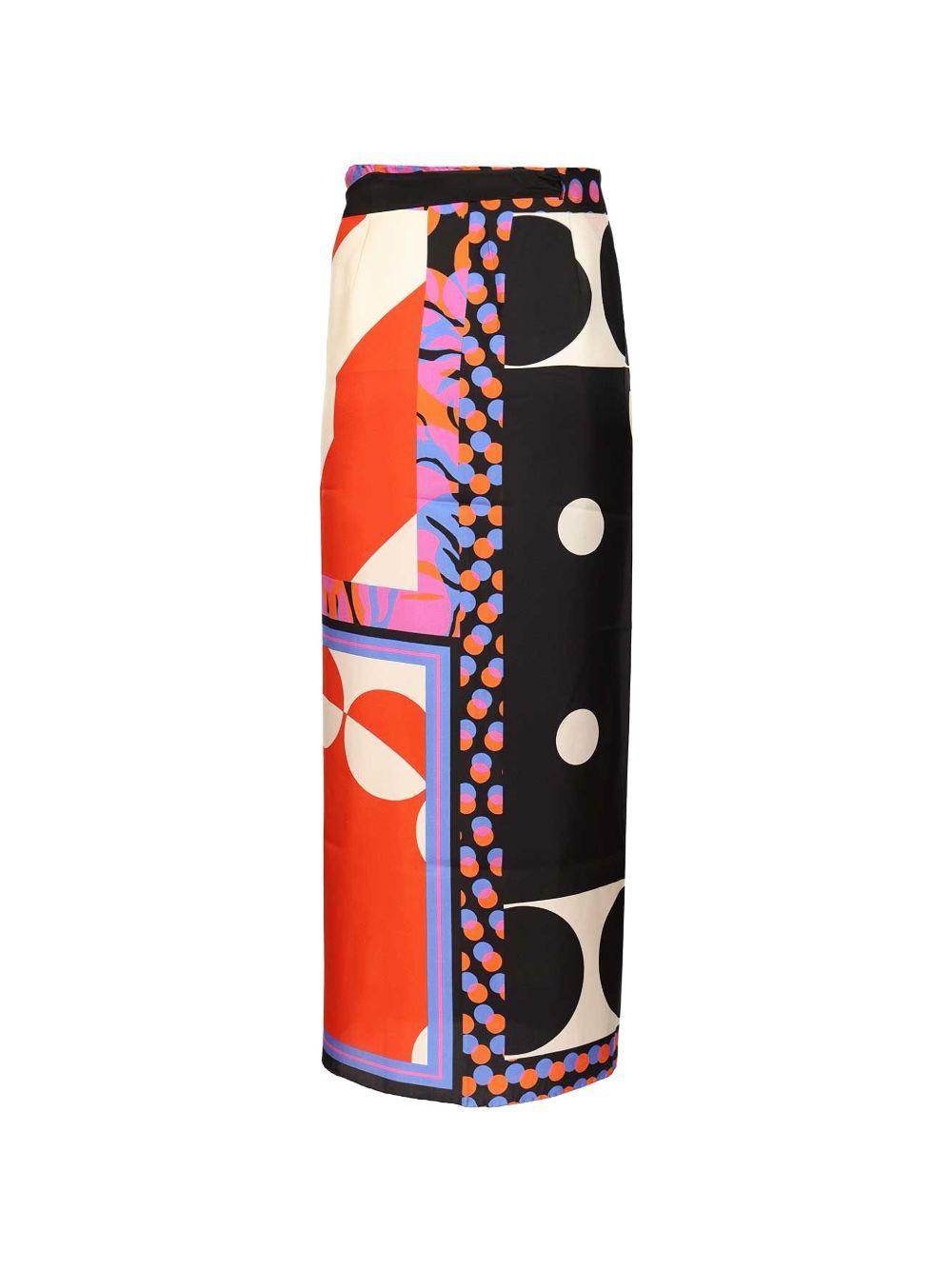 Long Wrap Scarf-Skirt SCARFYLONG3060 A975 DESSIN DRIES VAN NOTEN