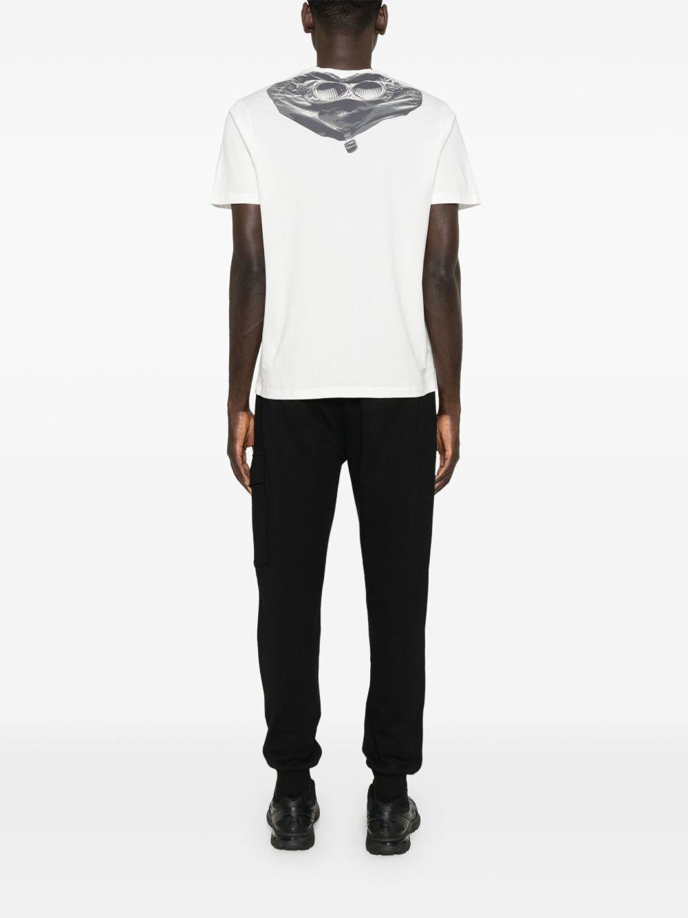 30/1 Jersey Back Goggle T-Shirt 18CMTS030A005100W 103 GAUZE WHITE CP COMPANY