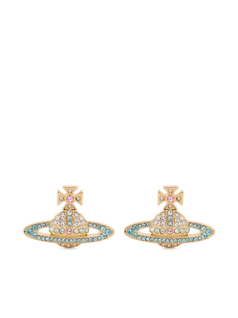 Kika Earrings 6201006902R770 GOLD CRYSTAL ACQUAMARINE VIVIENNE WESTWOOD