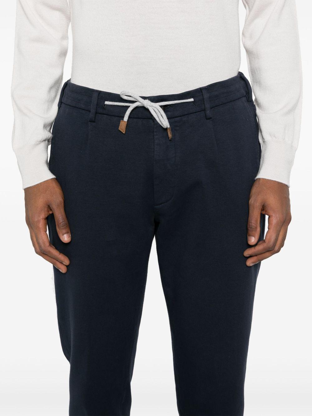 Pantaloni affusolati con pieghe X75PANB21PAN28031 11S BLUE SCURO ELEVENTY