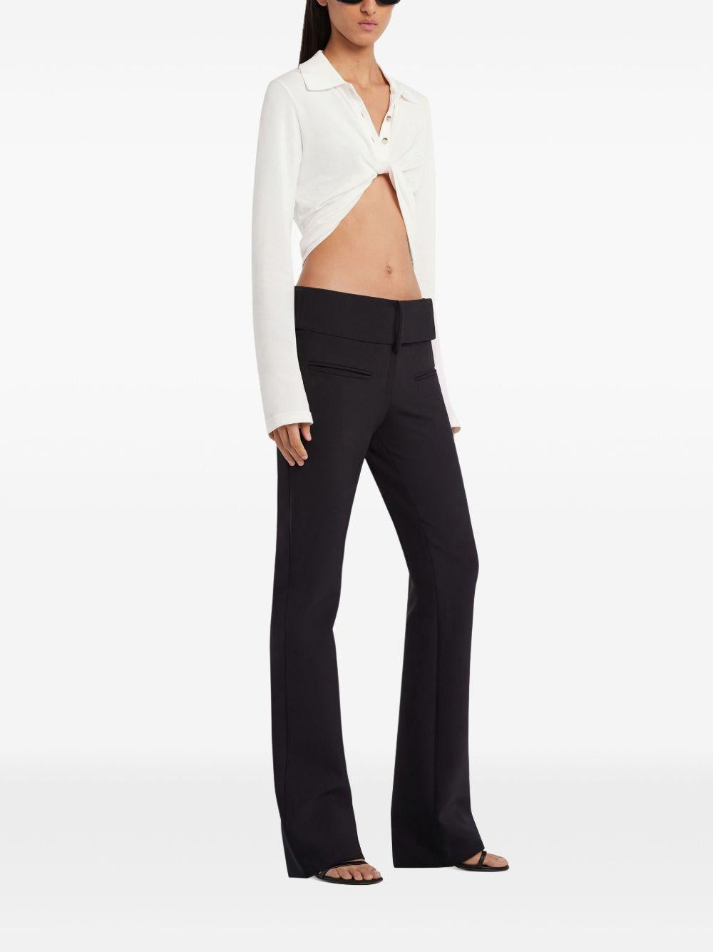 Twist Piqué Cropped Polo 225JPO048JS0193 0001 HERITAGE WHITE COURREGES