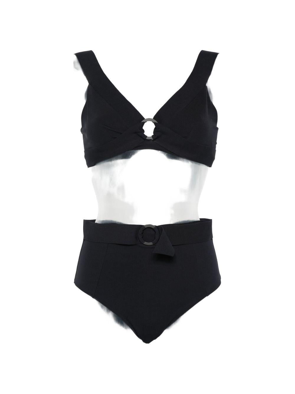 Bikini In Lycra Stretch BCHAMOUR 004 NERO MAX MARA