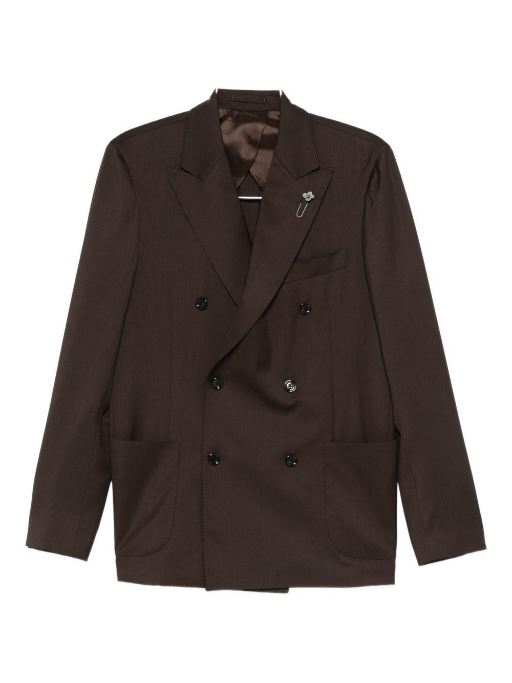Blazer Doppiopetto con Spilla CN425AECN64414 450 LARDINI