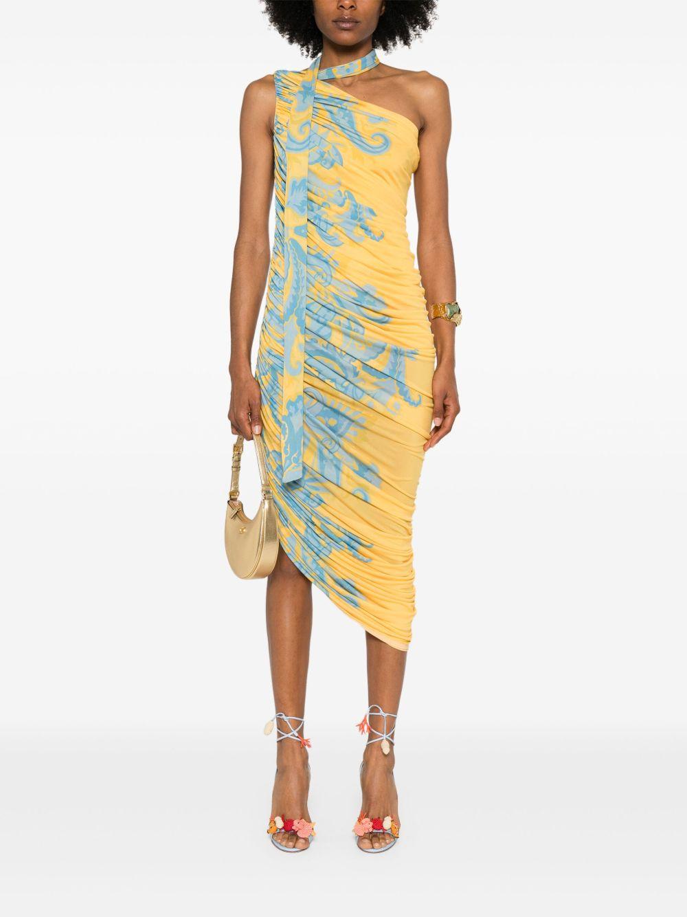 Abito lungo drappeggiato WRHA031199IP418 X0841 ETRO