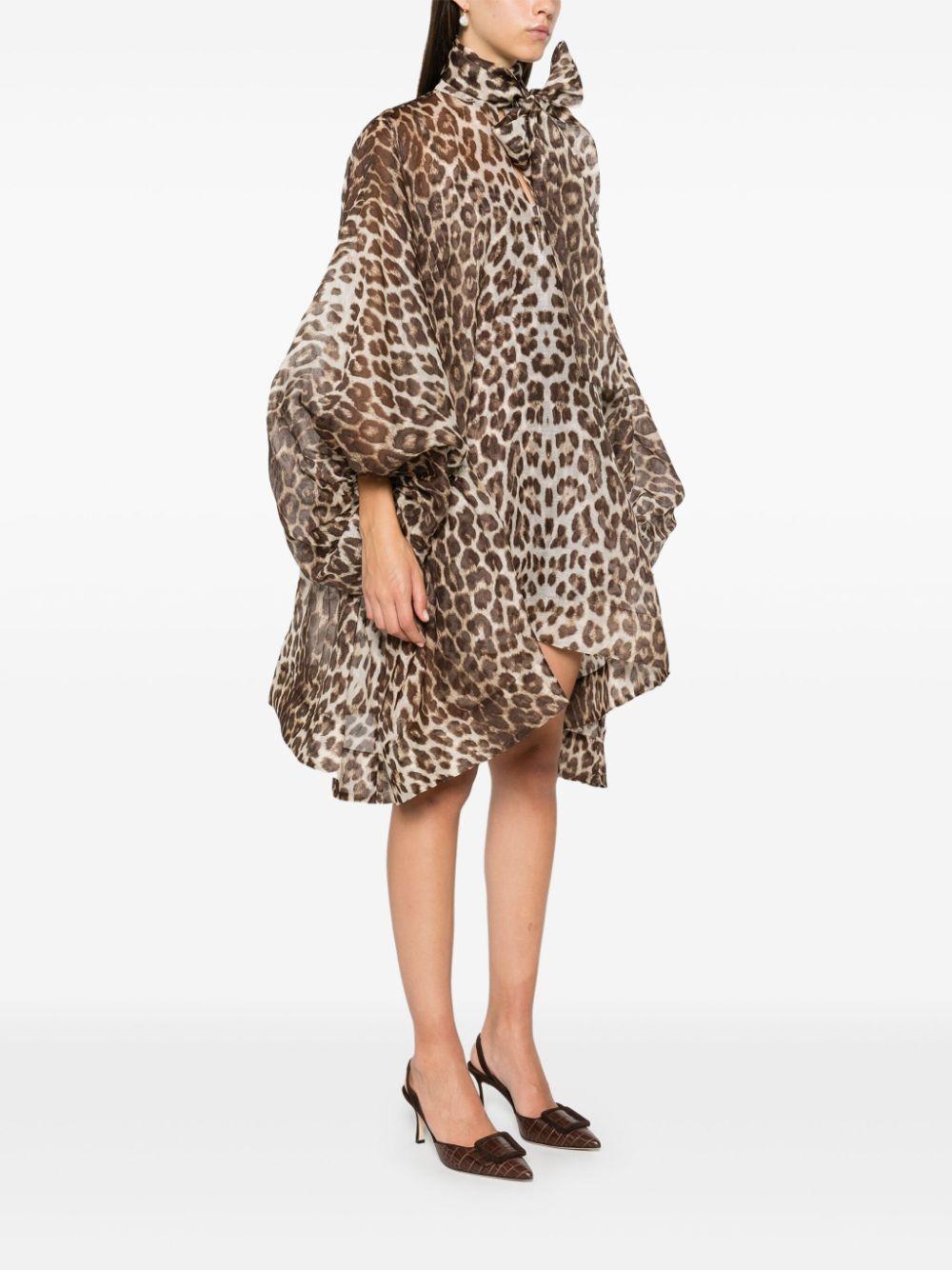 1404DF241 CHOCOLATE LEOPARD ZIMMERMANN