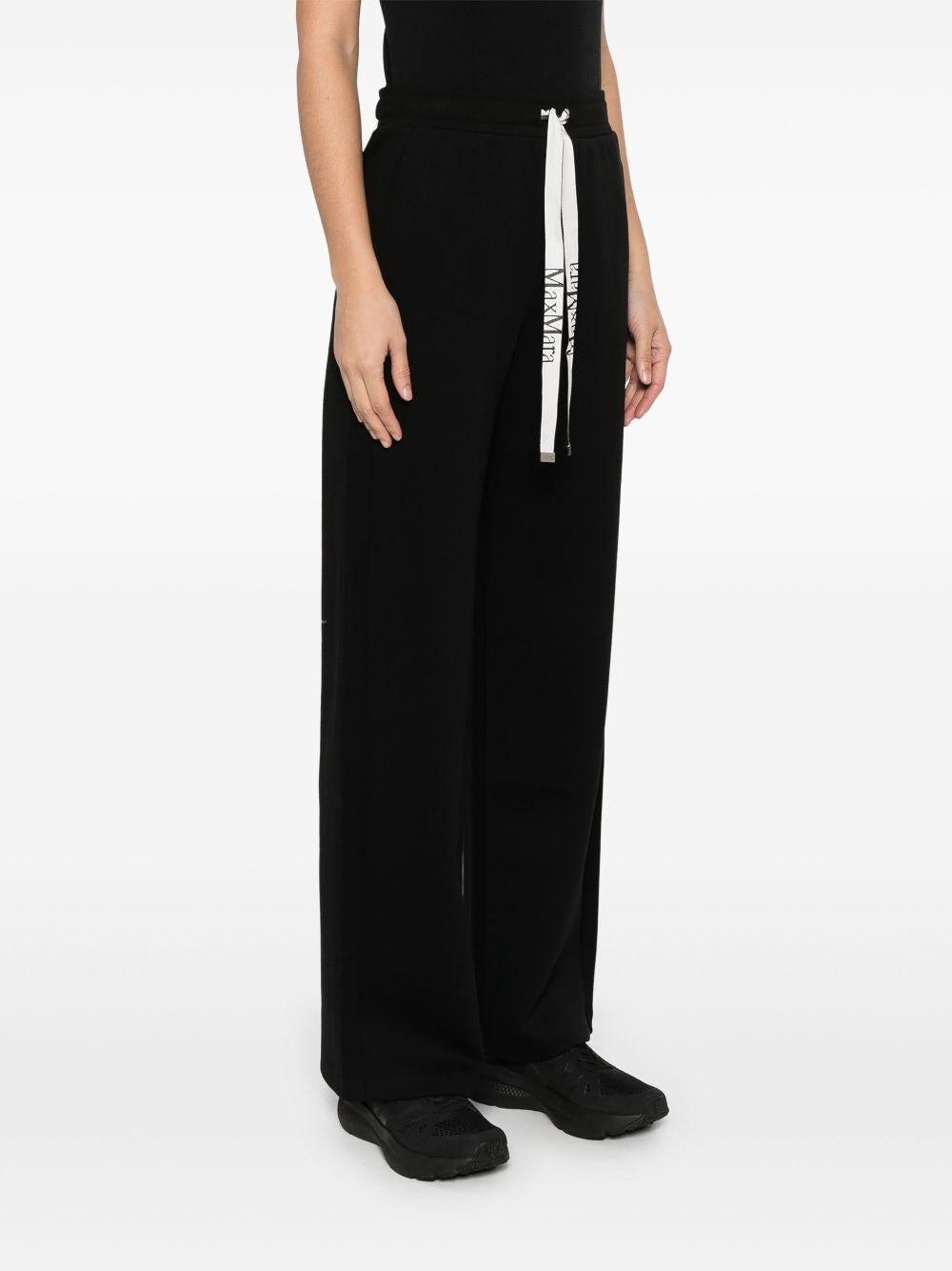 Pantalone in felpa con coulisse BALIMM13022 007 NERO S MAX MARA