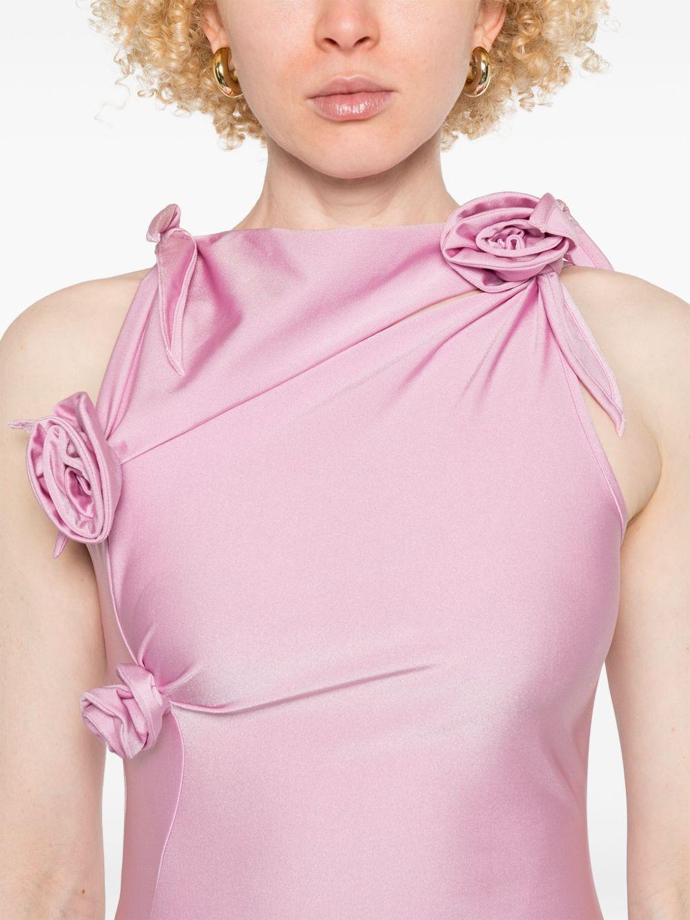 Asymmetric Flower Gown COPR44F5001 PINK COPERNI