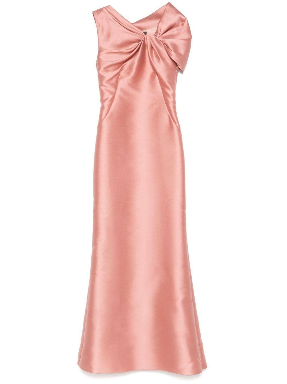 Abito lungo in mikado Cocktail J04091625 0169 ROSA ALBERTA FERRETTI