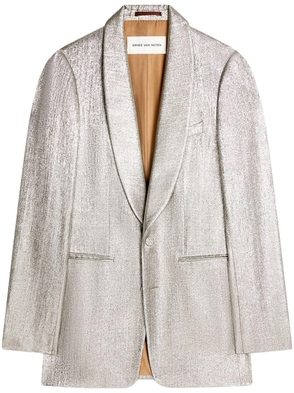 Blazer in viscosa 2510204241060 952 SILVER DRIES VAN NOTEN