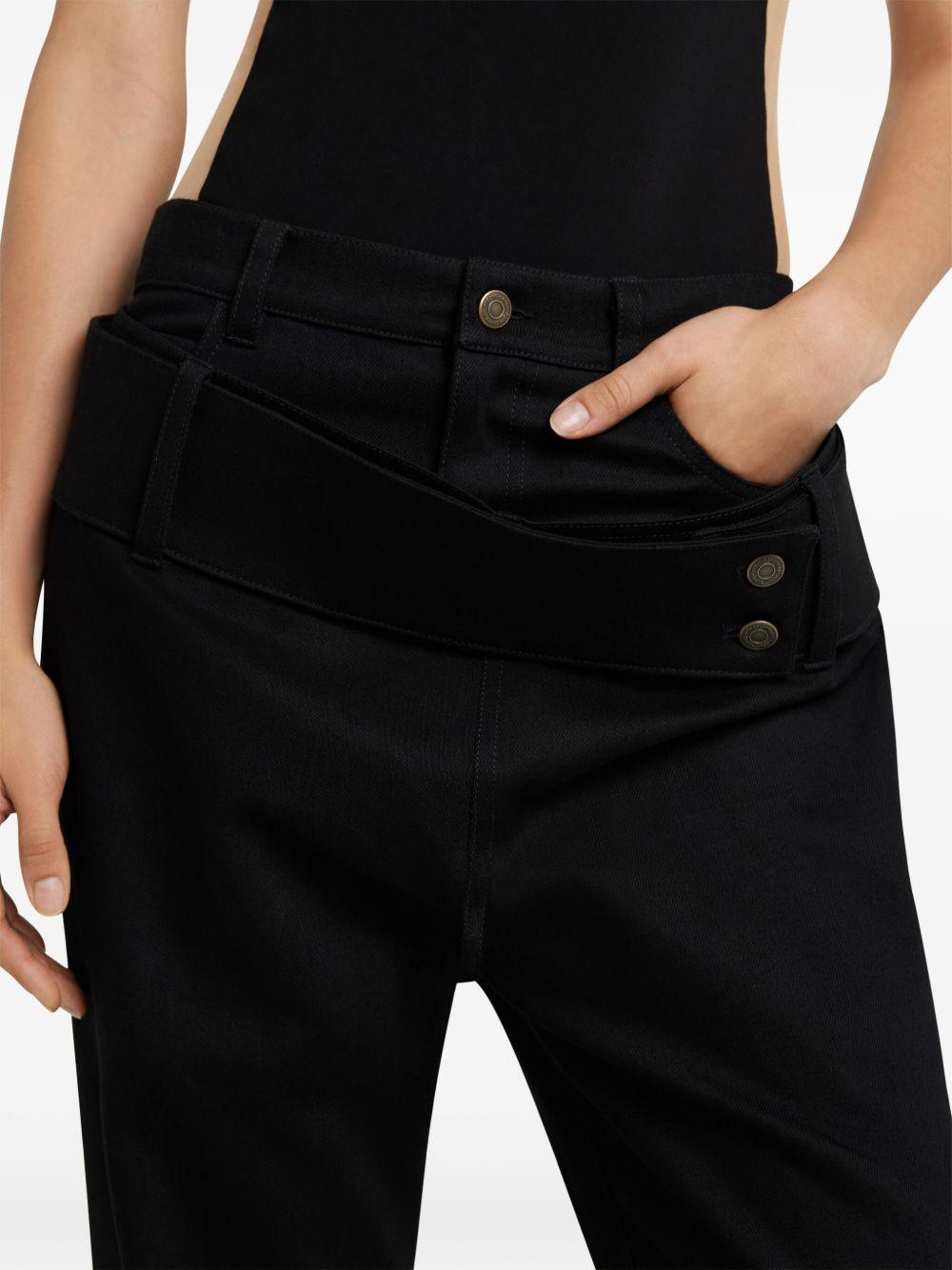 Double Belt Denim Pants 125DPA313DE0020 9999 BLACK COURREGES