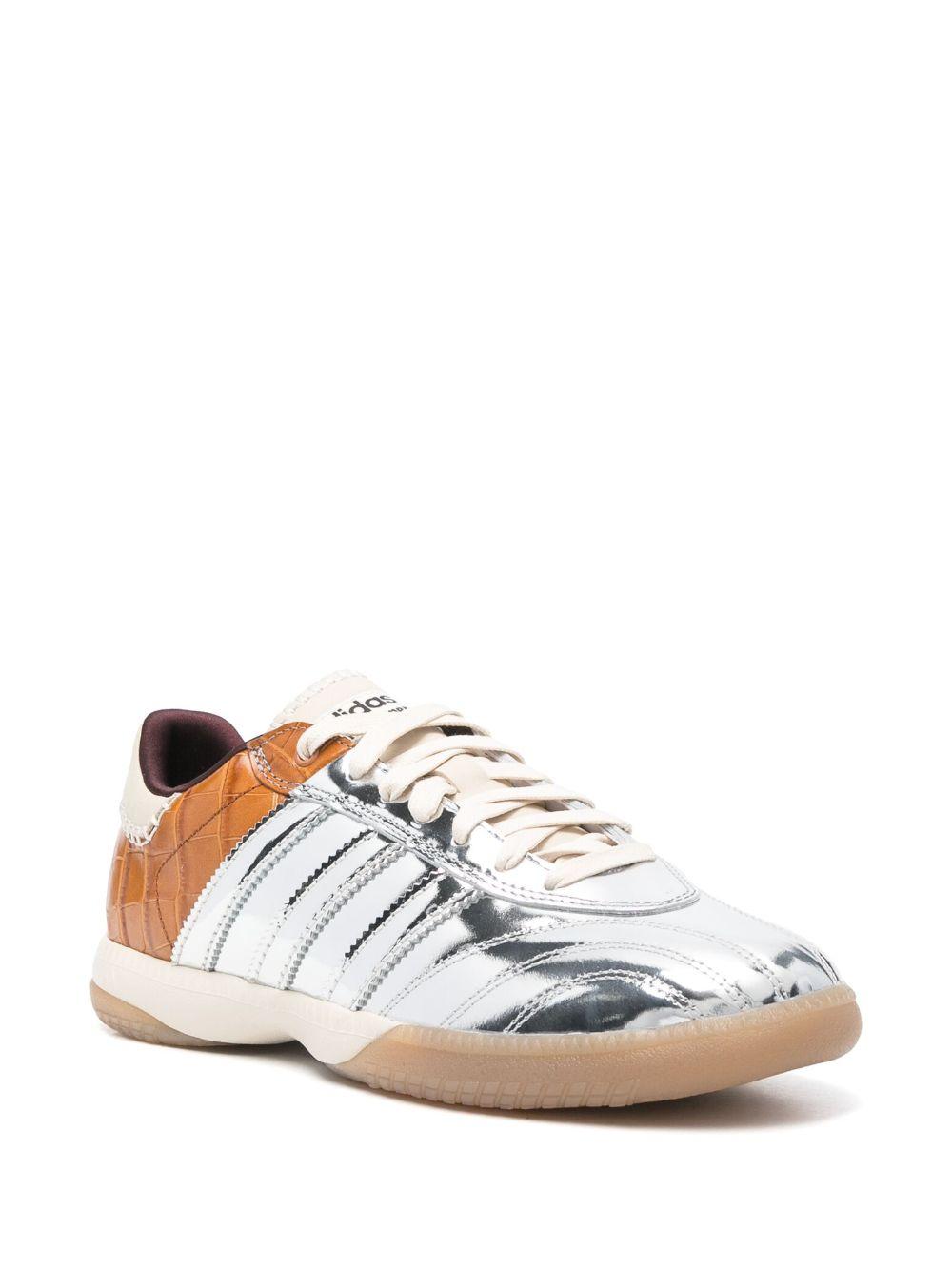 Wales Bonner Samba Millenium "Silver Metallic/Easy Yellow" Sneakers IH5777 SILVER ADIDAS X WALES BONNER