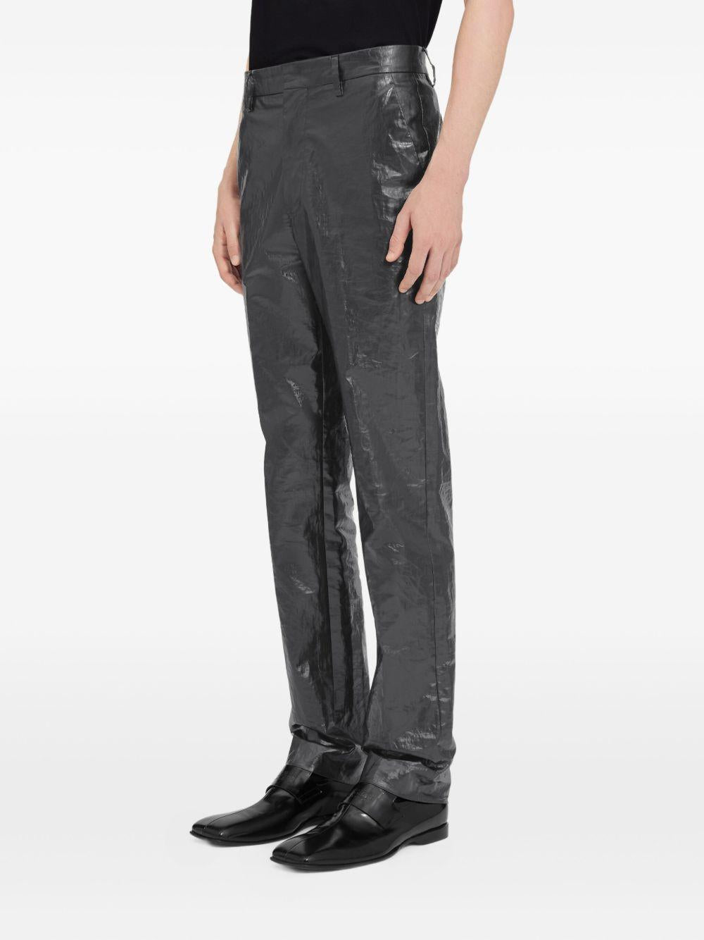 Pantaloni in lino lucido SH2KA0051M35617 900 MM6 MAISON MARGIELA